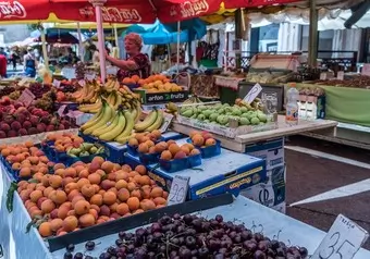Mercado Dolac en Zagreb, Croacia