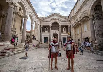 El palacio de Diocleciano en Split, Croacia