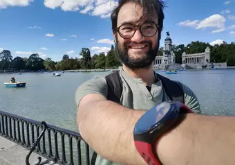 Foto de Eddie en el Parque del Retiro