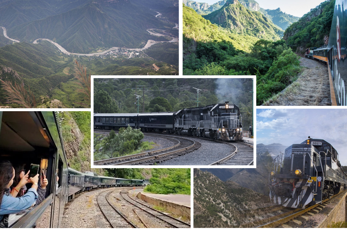 5 Días Primera Superior Tren Chepe Express Clase Turista (Lunes, jueves y sábado): Los Mochis - Barrancas del Cobre - Creel - Chihuahua