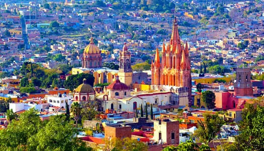 Día 7: San Miguel de Allende, México - Ciudad de Mexico, México
